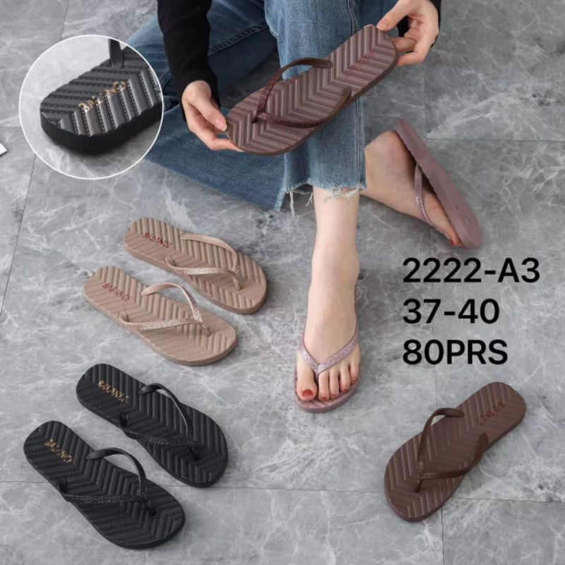 Sandal karet wanita model japit Kekinian balance