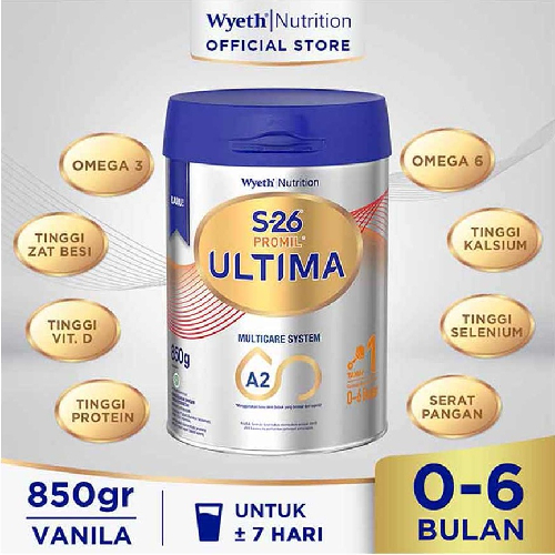 

SUSU S-26 PROMIL ULTIMA 850 GRAM TAHAP 1 USIA 0-6 BULAN