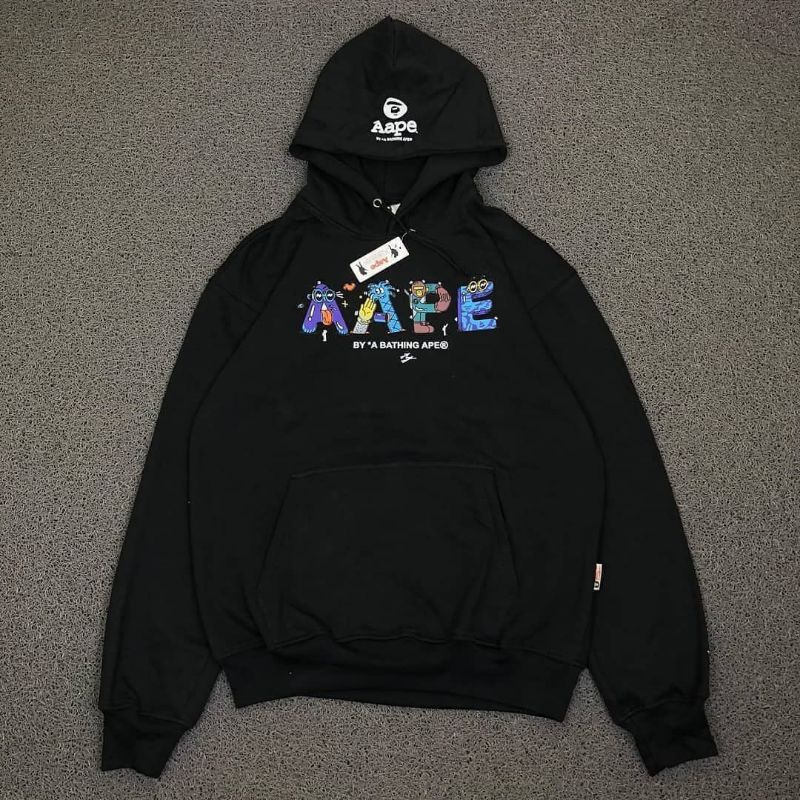 HOODIE AAPE HITAM