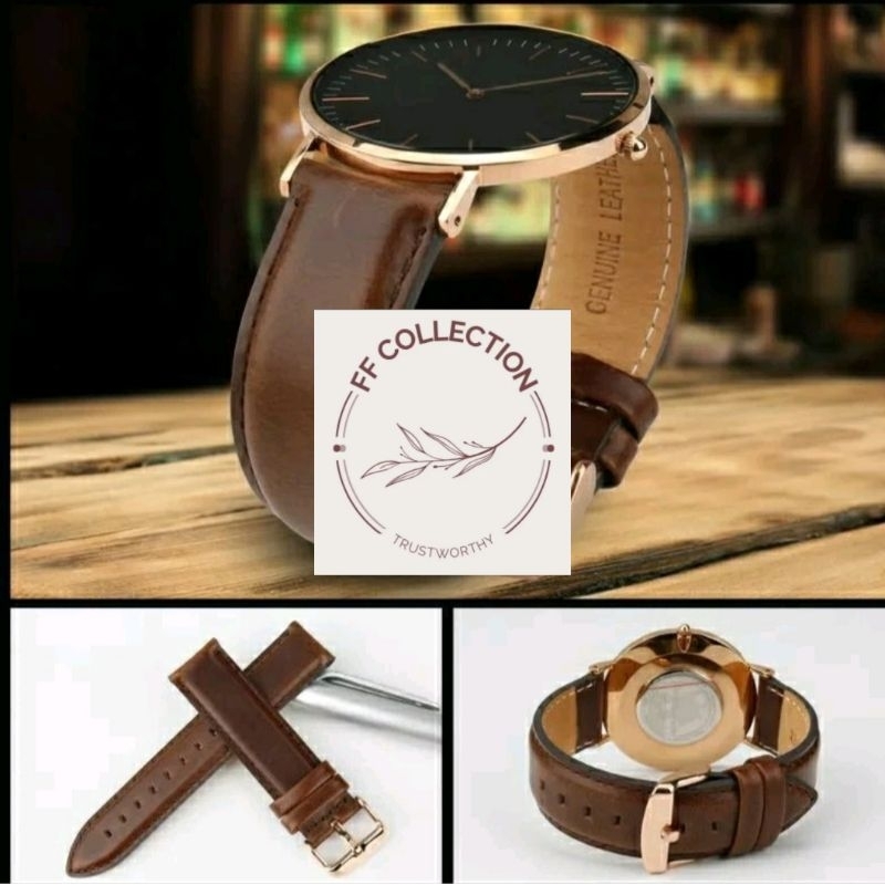 Strap tali jam 5.0.A tangan original  DW daniel wellington kulit asli uk. 18mm 20mm 22mm