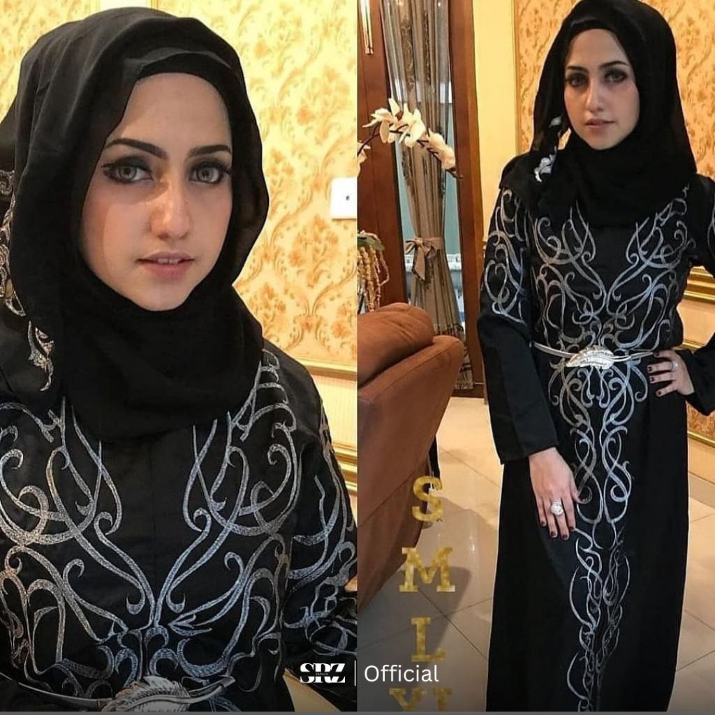 SARAZA Pakistani Abaya Tendrils Middle East Women Dress