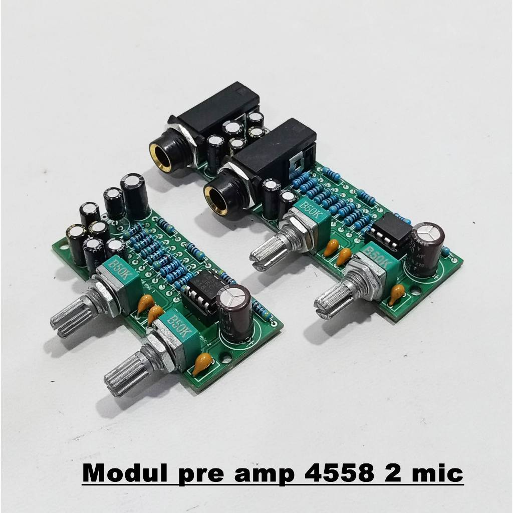 Modul pre amp 4558 2 mic