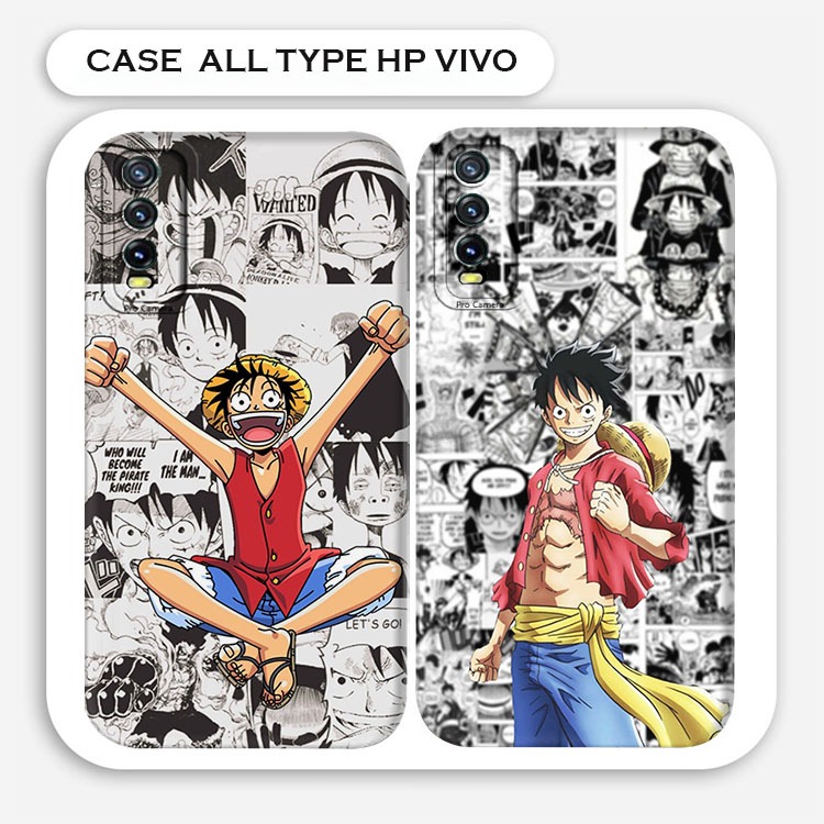 Case Hp Softcase Custom Vivo Y20 / Y20S / Y12A / Y20A / Y20i / Y12S Motif Anime OnePiece Keren Casin