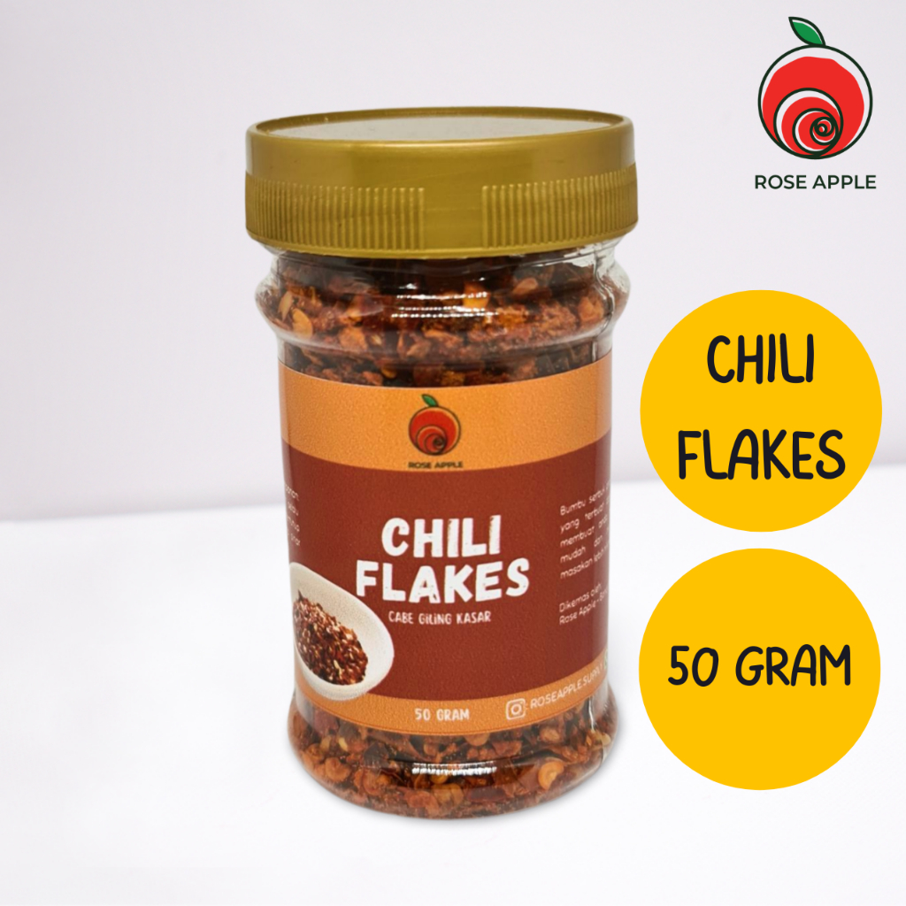 

Chili Flakes Cabe Bubuk Kasar 50 gram