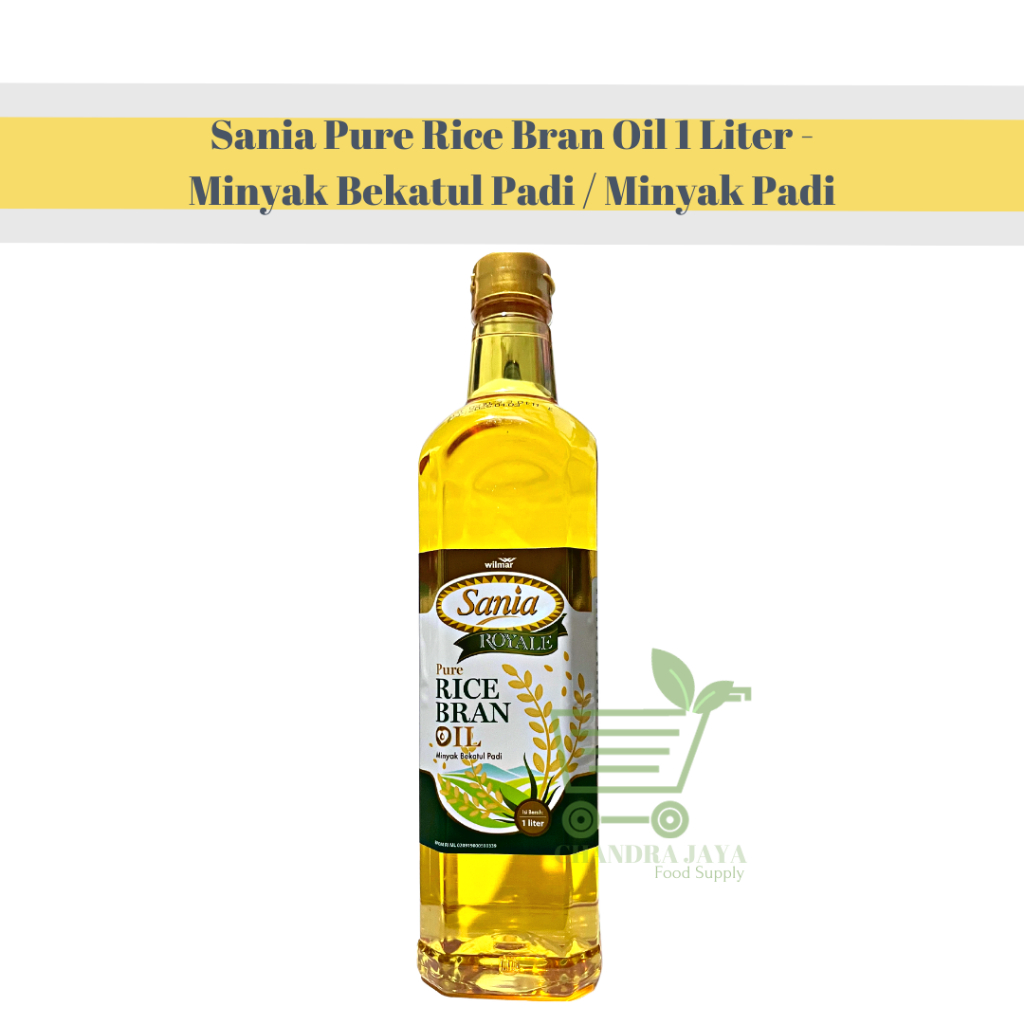 

Sania Pure Rice Bran Oil 1 Liter - Minyak Bekatul Padi / Minyak Padi