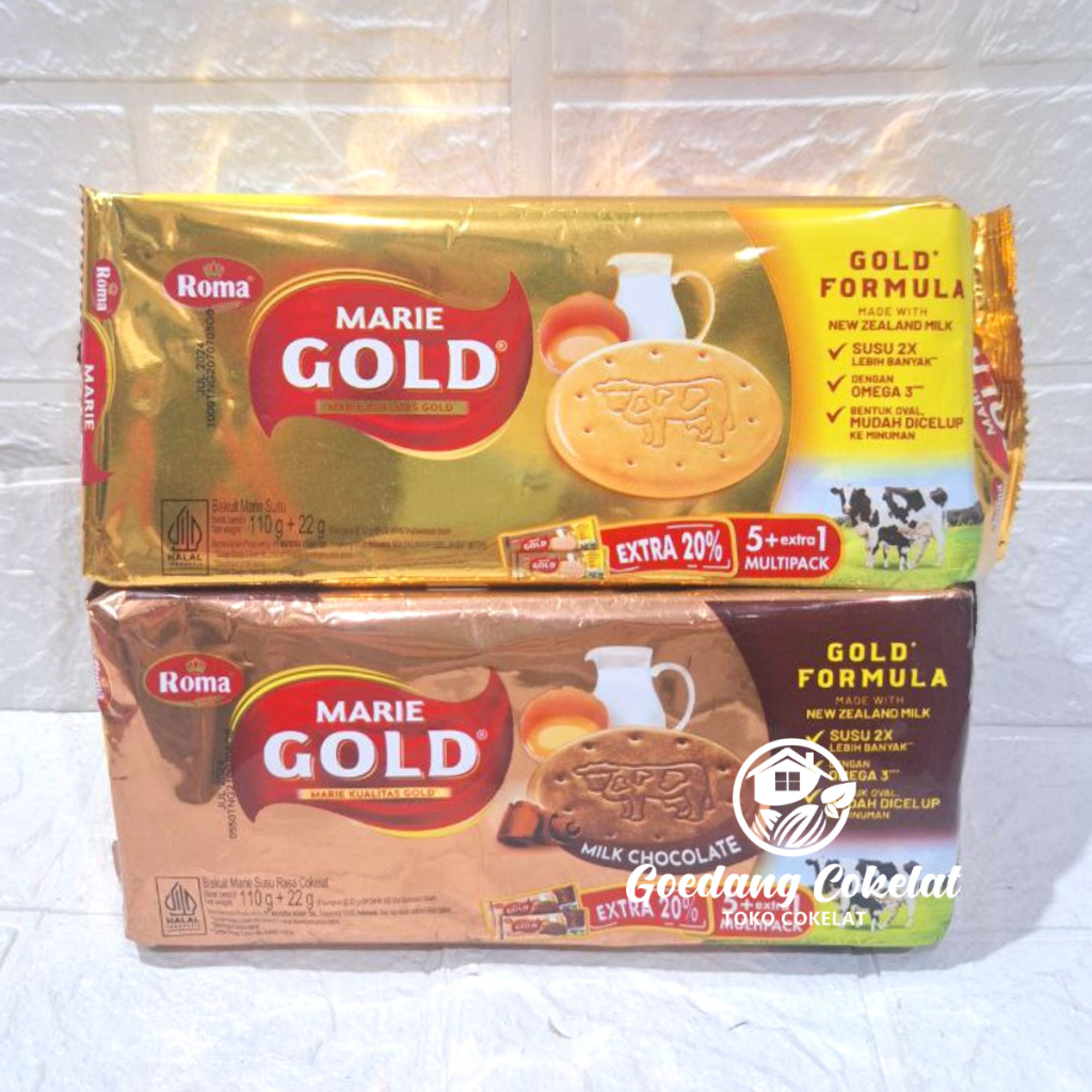 

Biskuit Roma Marie Gold Double Milk Chocolate Kemasan Pack 132g