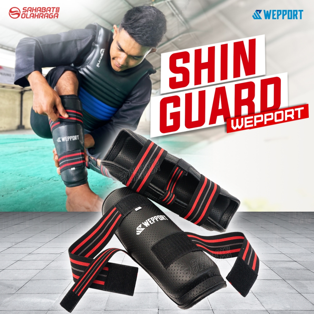 Kaki Silat Deker Pelindung Kaki Silat Deker Shin Guard untuk Beladiri Ukuran S M L Hitam Pelindung K