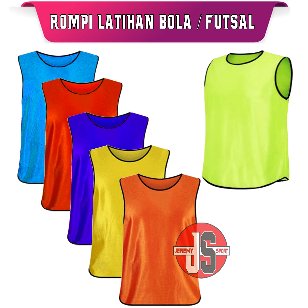 Rompi  Sepak Bola bahan TEBAL - Rompi Futsal Polos - Rompi Latihan Sepak Bola / Futsal Dewasa dan An