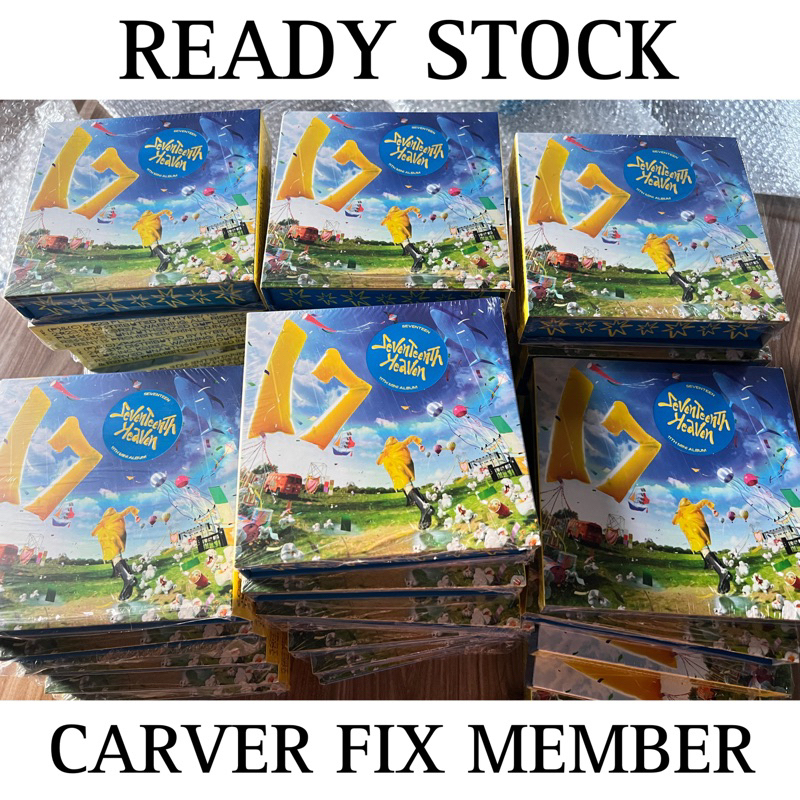 [READY STOCK] SEVENTEEN HEAVEN ALBUM CARAT VER CARVER FIX MEMBER UNSEALED FULLSET POB YES24 WEVERSE 