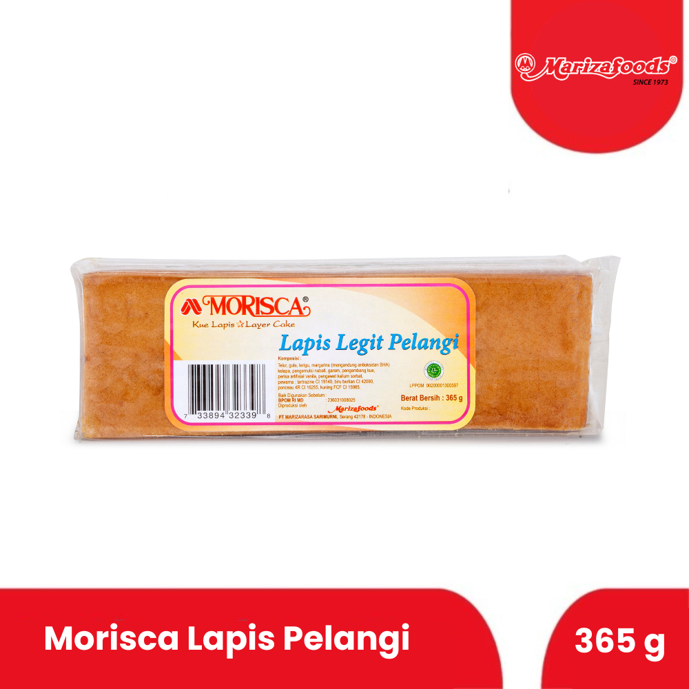 KCN309 - Morisca Kue Lapis Pelangi 365gr (POLOS)