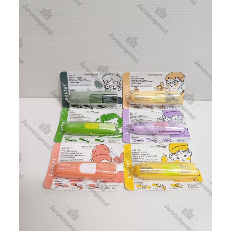 Pastel Pocket Inhaler 2in1 Original Thailand BamBam Lisa BlackPink | CAP PASTEL INHALER | LANYARD PA