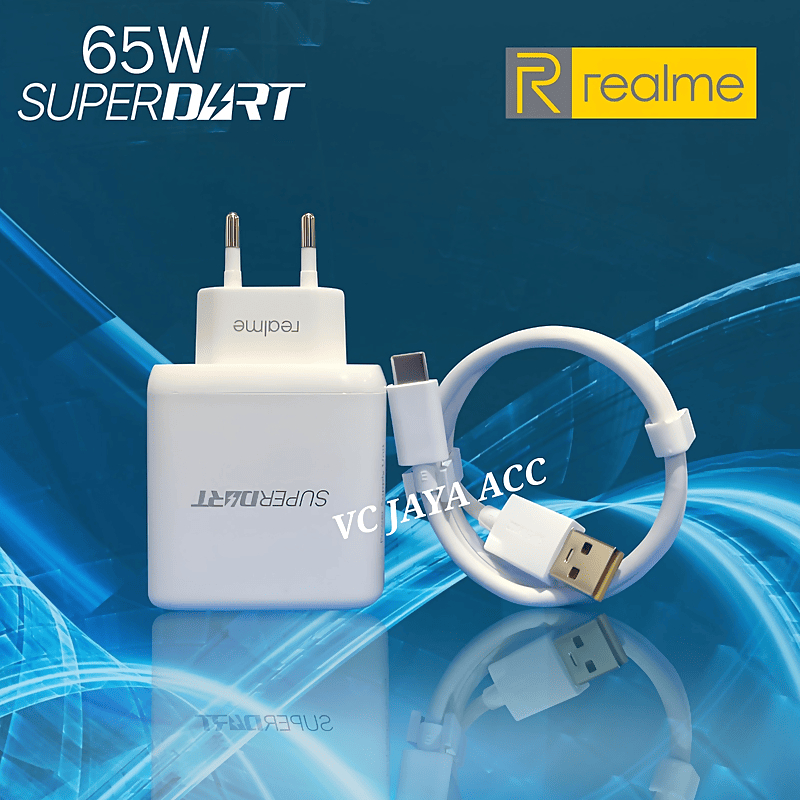 Charger Realme 7 8 Pro Narzo 20 Pro SuperDart 65 Watt Original Type C