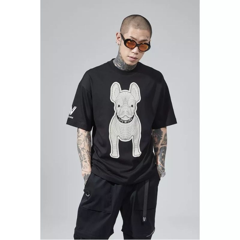 Lifework Silket Radog Black Tee