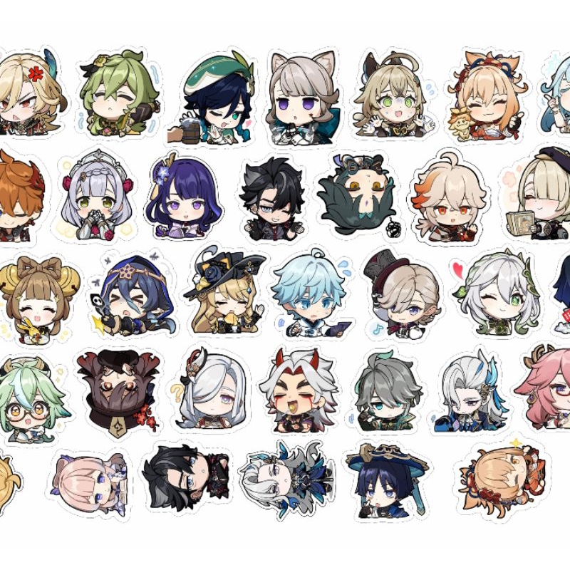 The Blessing of Welkin Moon Genshin Impact. -Free Sticker Chibi karakter