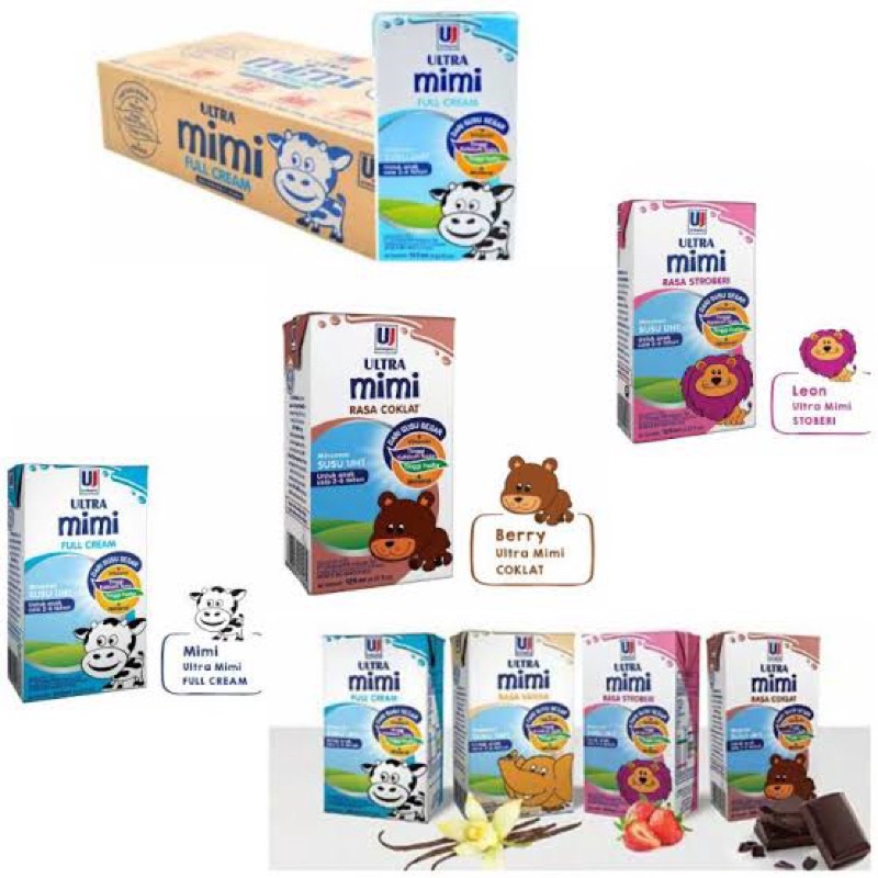 

MALL BISA MIX 2 rasa |Susu uht ultra mimi kids kemasan 125 ml isi 40 pcs | susu anak | susu full cream strawberry coklat vanila | bingkisan ulang tahun | isian snack ultah | Ultra mimi 1 dusu | susu ultramimi kids 