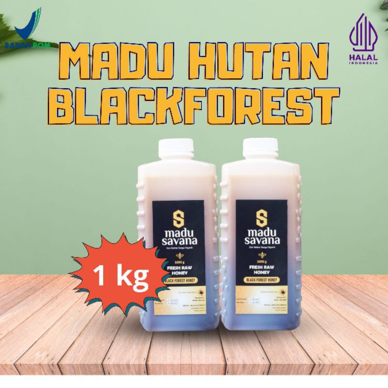 

madu hutan lebah liar super blackforest 1 kg