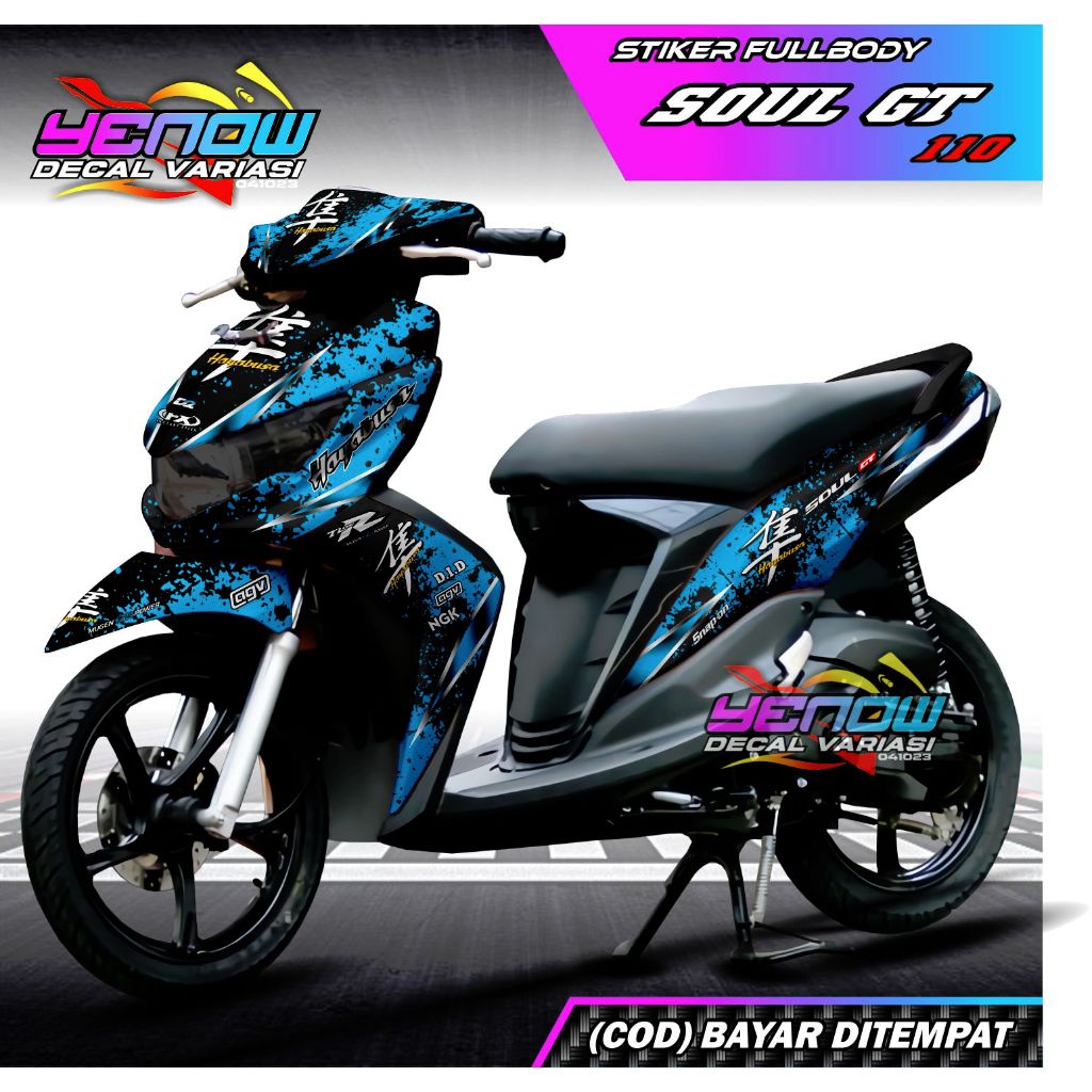Decal Soul GT Variasi Stiker Fullbody Hayabusa Design