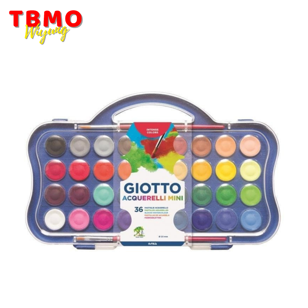 

Giotto Mini Watercolor Blocks 23mm Cat Air 36 Colors 352700