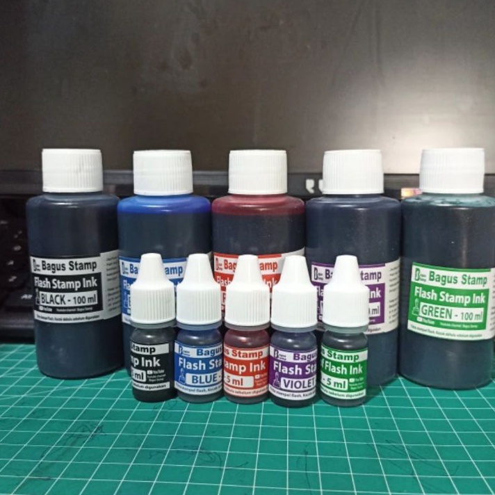 

Ready Tinta Stempel Flash 5ml 5cc 100ml 100cc