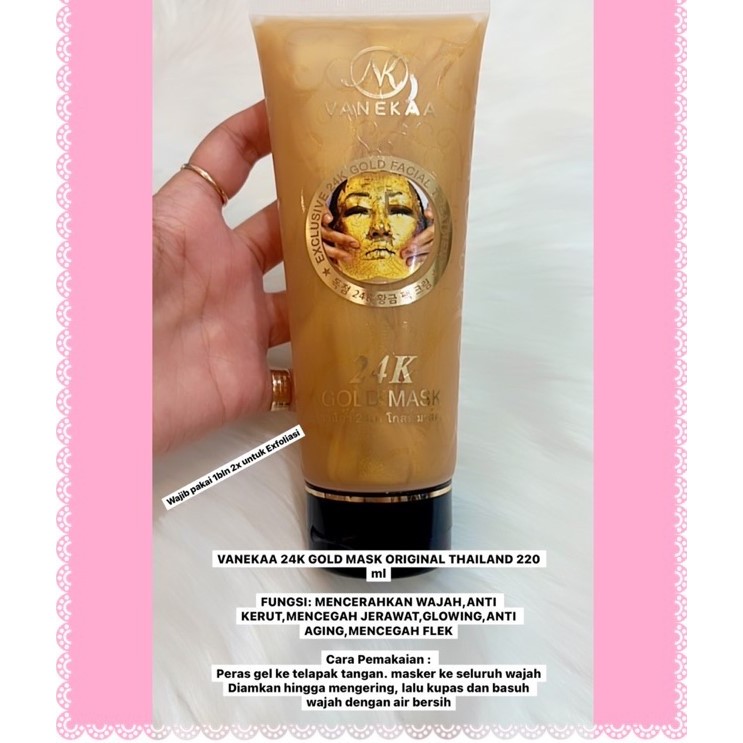MASKER GOLD 24K VANEEKA THAILAND