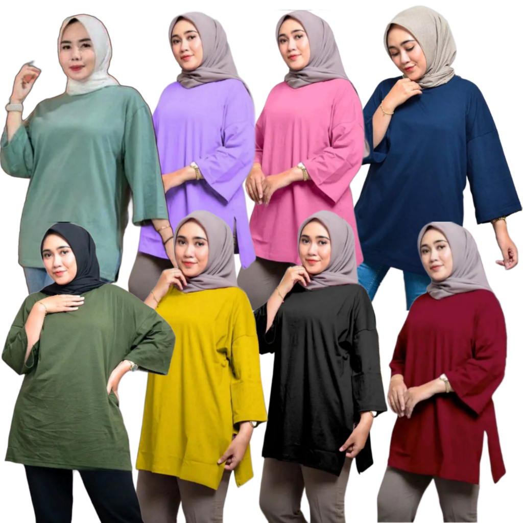 ATASAN OVERSIZE POLOS BASIC DEWIE / BLOUSE JUMBO BABYTERRY PREMIUM