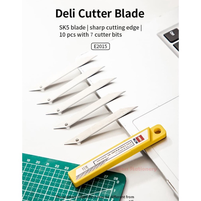 

Dijual Murah Deli isi cutter 30 derajat isi ulang cuter runcing Refill Cutter Blade 30 Degree - E2015