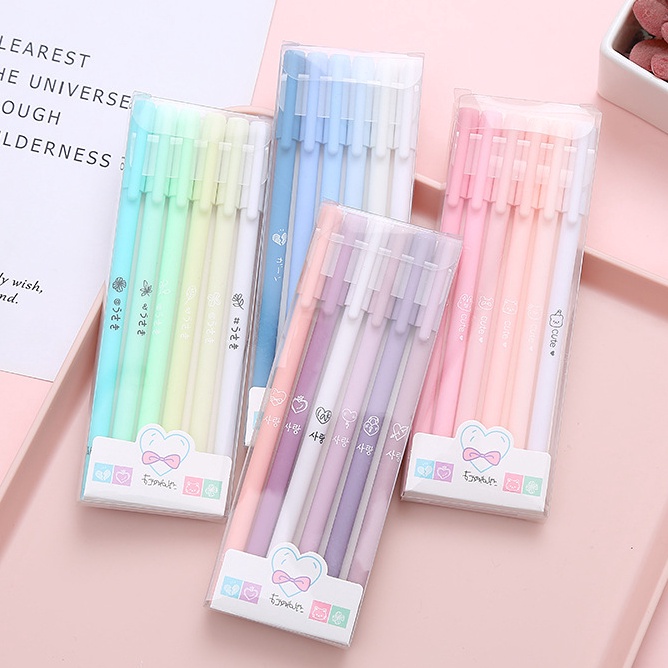 

Best Product 1SET ISI 6PCS PULPEN GEL MORANDI COLOR / PULPEN GEL WARNA PASTEL LUCU / PEN GEL AESTHETIC ➚➹✲