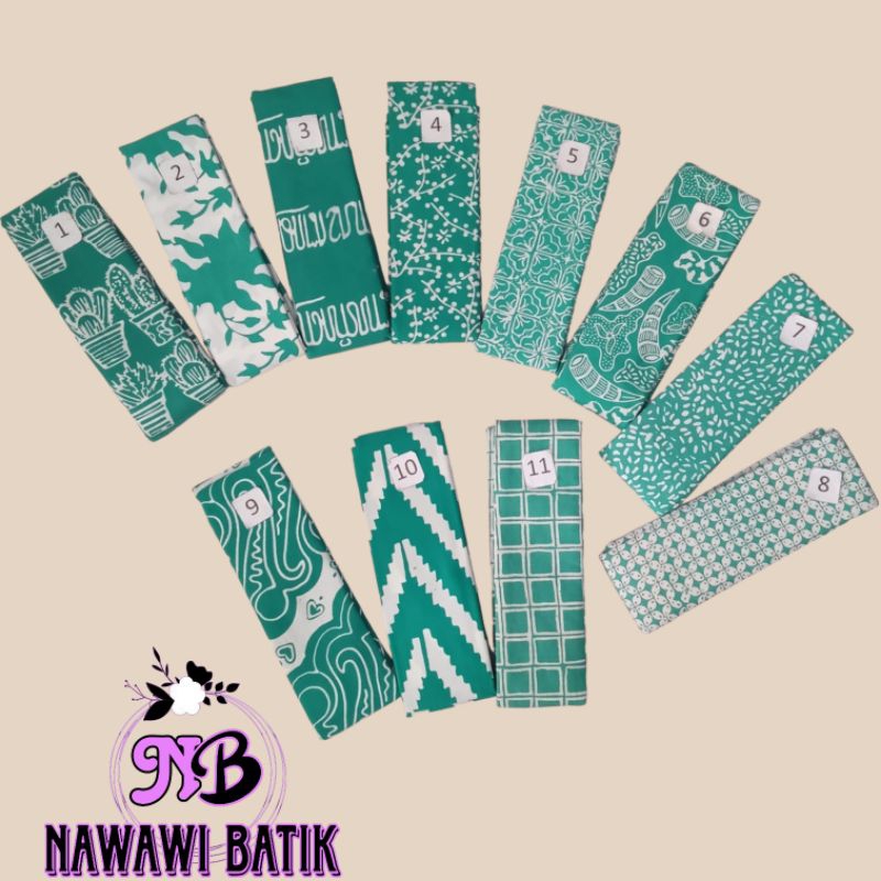 KAIN BATIK CAP 1WARNA (WARNA TOSCA)