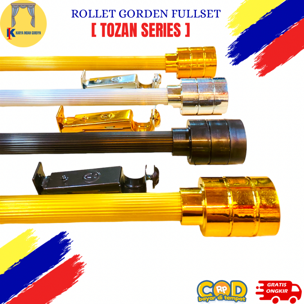 TIANG GORDEN ROLLET GORDEN BATANG GORDEN SOKA GAGANG GORDEN MINIMALIS TOZAN SERIES