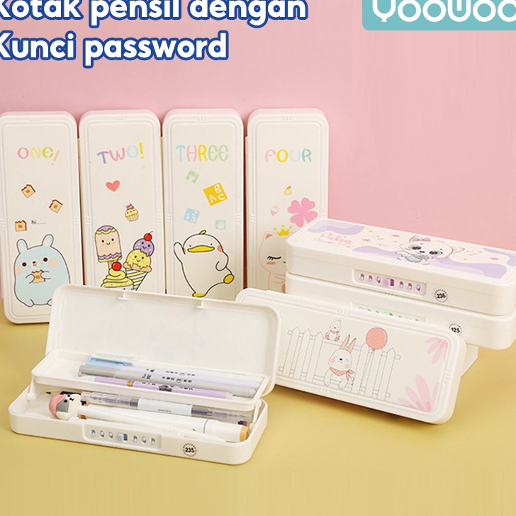 

Bestseller YooWoo Kotak pensil / tempat pensil / kotak pensil gambar / kotak pensil kata sandi / tempat pensil bisa di kunci