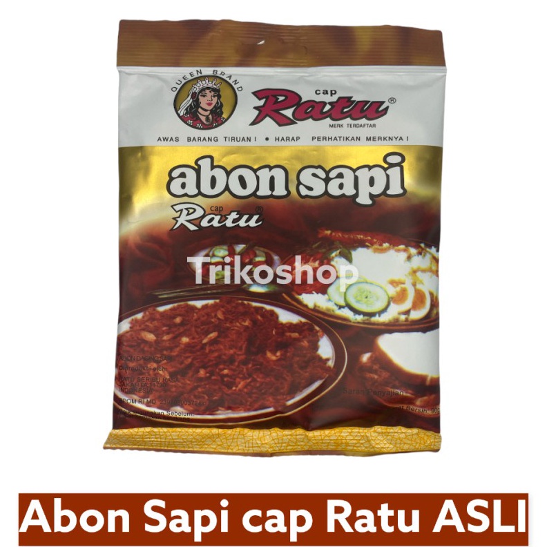 

GZQS8737 5.5 COD Abon Sapi cap Ratu ASLI ORIGINAL 90gr