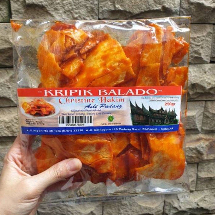 

GPRN6331 MEGA SALE Keripik Balado Sanjay Christine Hakim Oleh Oleh Khas Padang 250gr