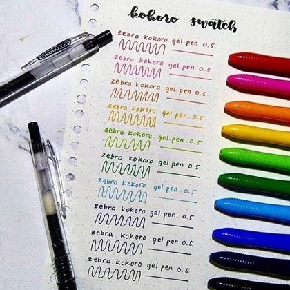 

Sale Pulpen Gel Kokoro Zebra Colours - 0.5 mm ➞✸✿