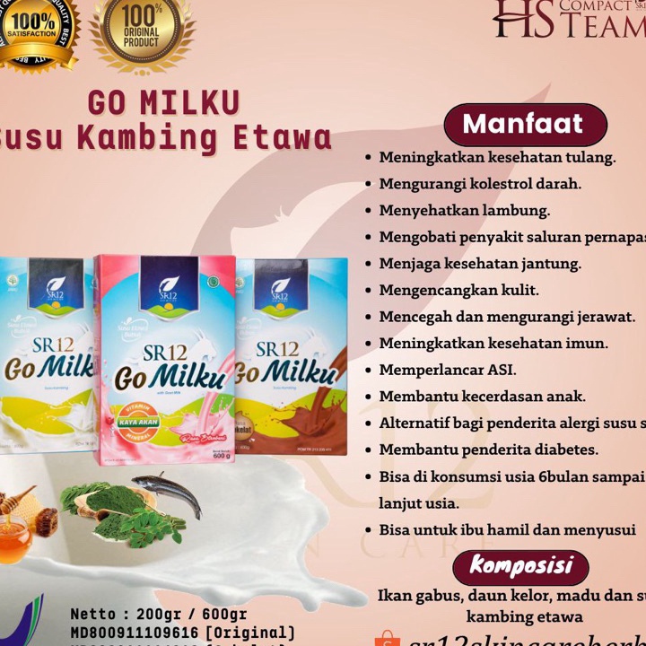 

DDCT4560 ✓ GO MILKU SR12 SUSU KAMBING ETAWA HALAL BPOM MENINGKATKAN KESEHATAN IMUN TUBUH MELANCARKAN ASI ASLI