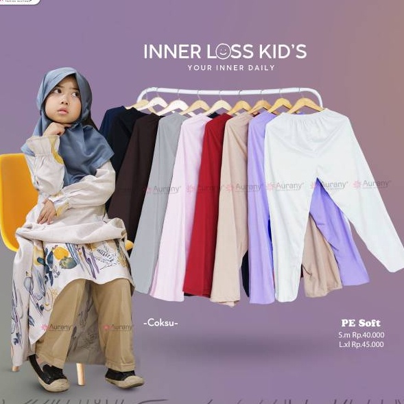 Model Terkini Celana Inner loss kids anak daleman gamis celamis sd tk murah legging leging panjang k