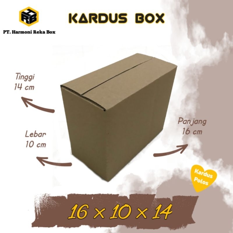 Kardus/Box Packing Paket Kecil Polos Ukuran 16x10x14 cm