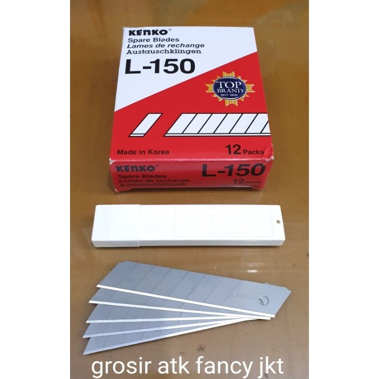 

Bayar Di Tempat L 150 Cutter Blade Refill Isi Pisau Pemotong Kenko L-150 (1 tube isi 5 pcs)