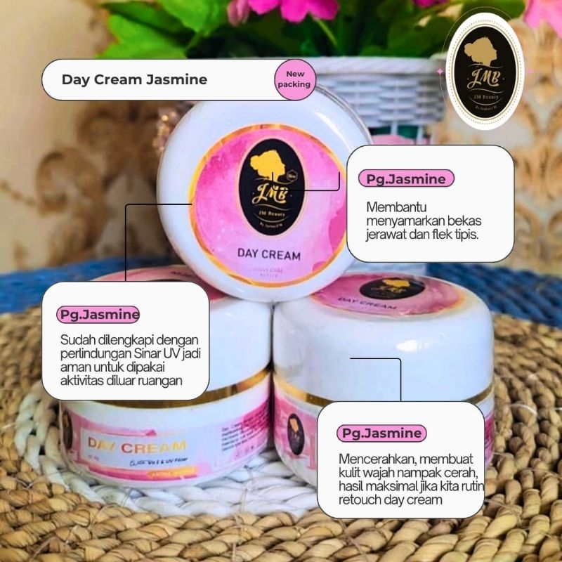 JMB CREAM PAGI PEMUTIH BPOM CREAM PAGI JASMINE - DAYCREAM JASMINE - JMBeauty - Keystarmjk - JMBeauty