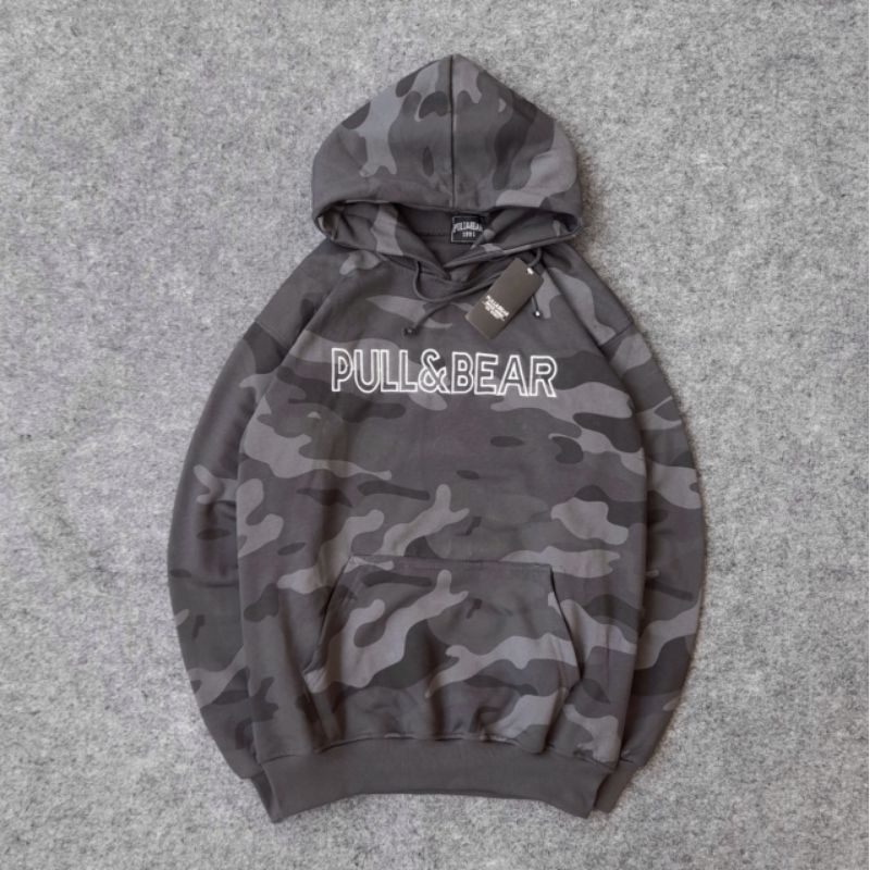 [COD / BAYAR DITEMPAT] Hoodie Jumper PnB Camo Loreng Fulltag Label BH