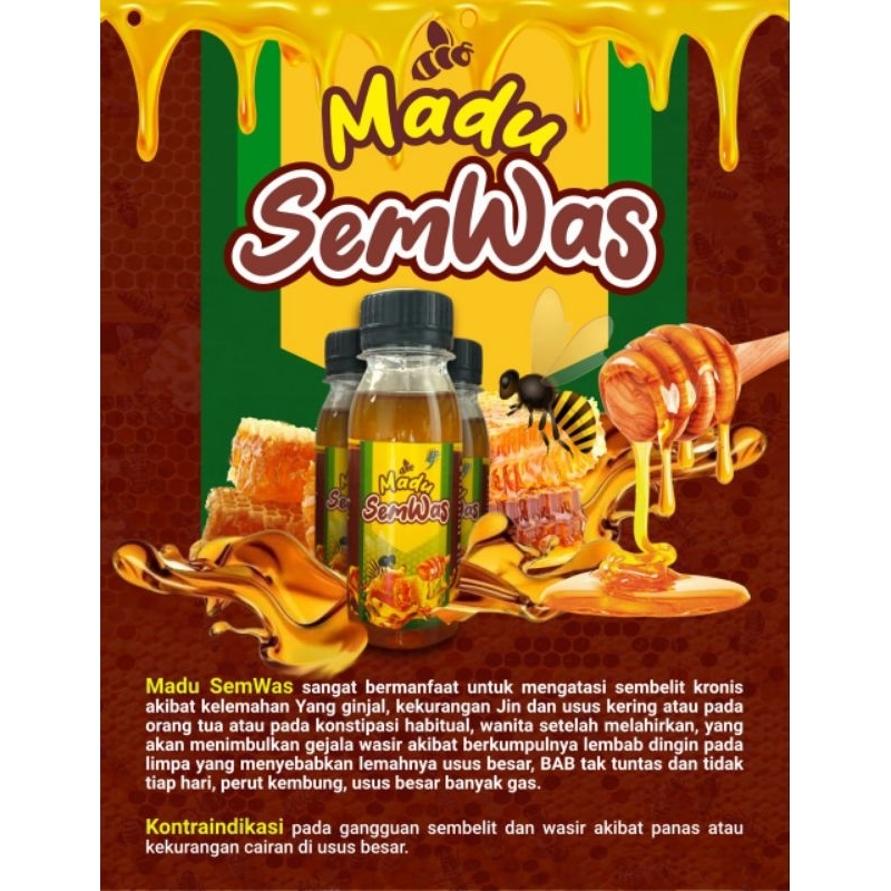 

SEMBELIT, WASIR, AMBIEN, KONSTIPASI MADU SEMWAS SOLUSINYA, READY!!