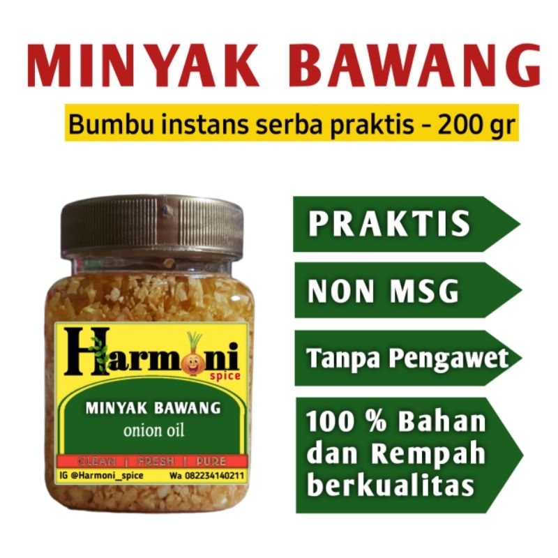 

Minyak bawang/ bumbu masak praktis / HARMONI SPICE