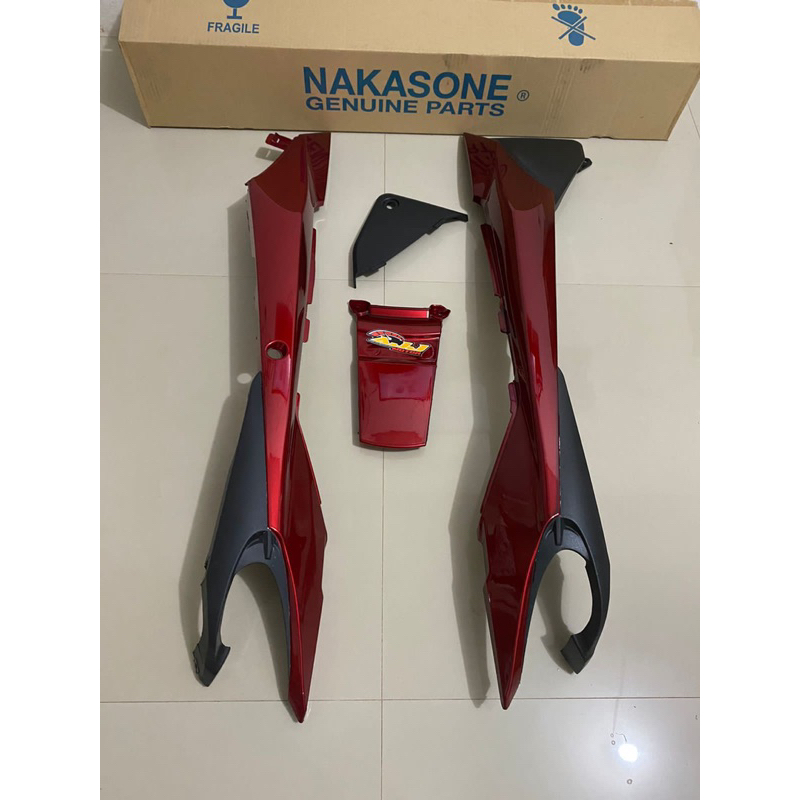 body RXZ catalyzer merah maron .kap body blakang rxz catalyzer body rxz import malaysia