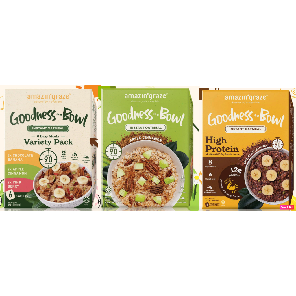 

Amazin' Graze Goodness Bowl (Instant Oatmeal) 6 Pack