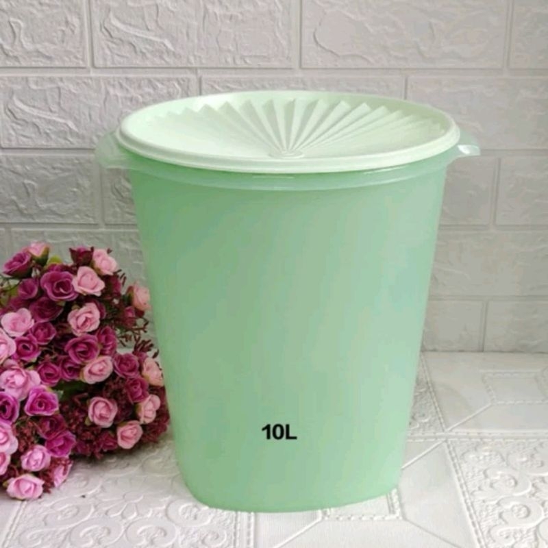 MAXI CANISTER TUPPERWARE UK 10L 1pcs toples kerupuk tupperware TERLARIS