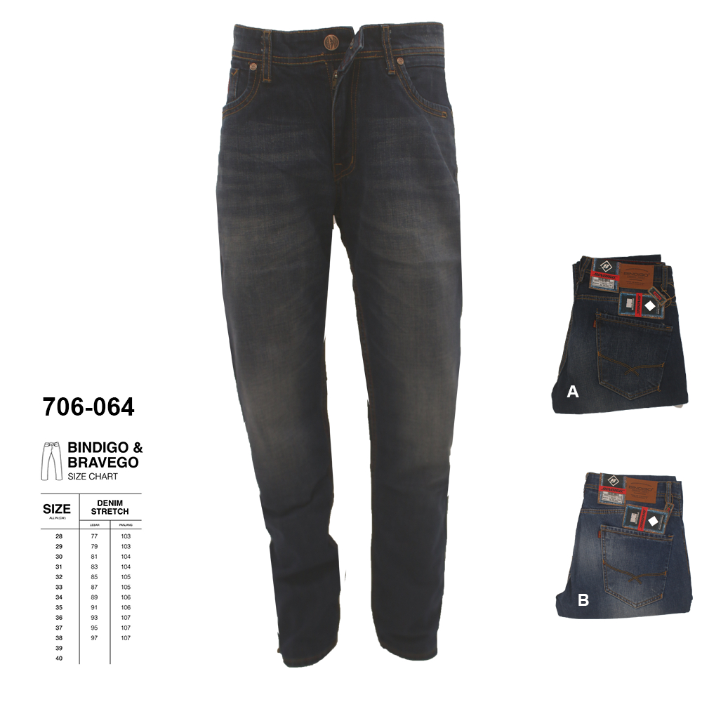 Bindigo Denim Pant - 706 063 - Celana Panjang Jeans Pria
