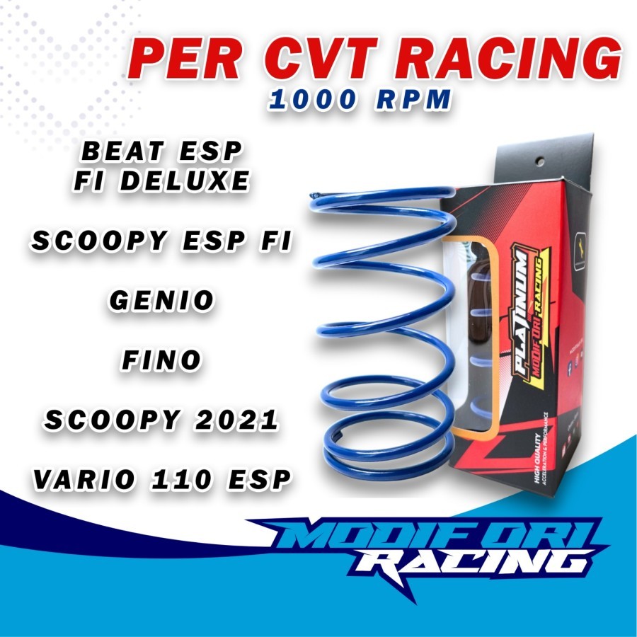 PER CVT 1000 Rpm Racing Beat Fi Beat Injeksi 1500 Rpm Racing Kirian racing Modifikasi Ori CVT
