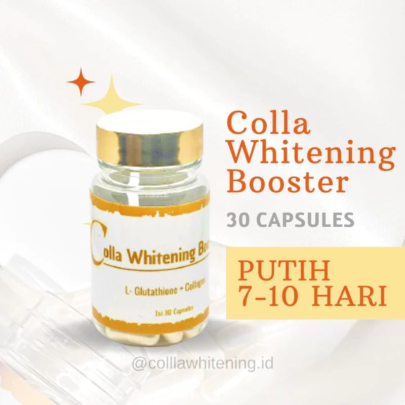 Colla Whitening Booster Original Suplemen Pemutih Badan