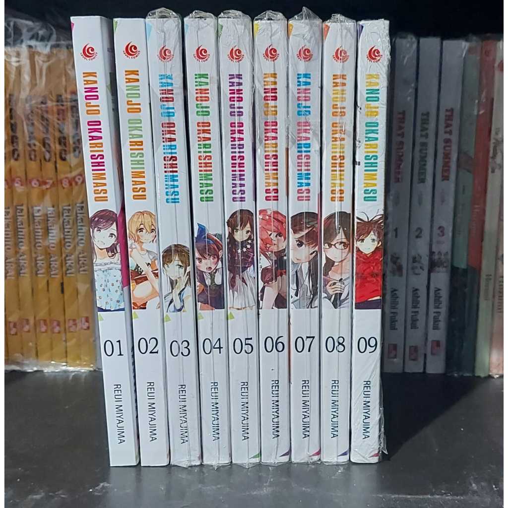 Komik Kanojo Okarishimasu Vol 1 2 3 4 5 6 7 8 9 Set