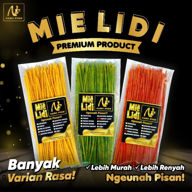 

MIE LIDI NABIL SUPER RENYAH TERMURAH MIE CINA BERBAGAI RASA