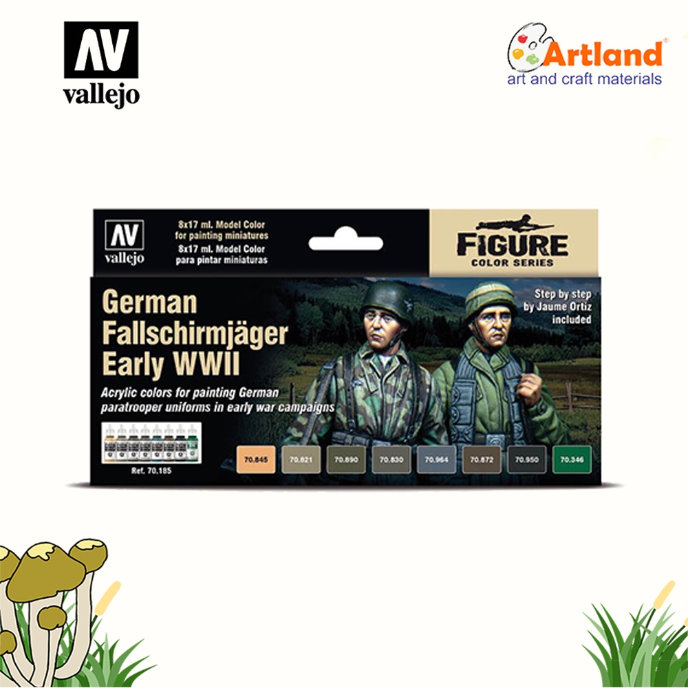 

Vallejo Model Color Set 17ml : German Fallschirmjäger Early WWII 70185